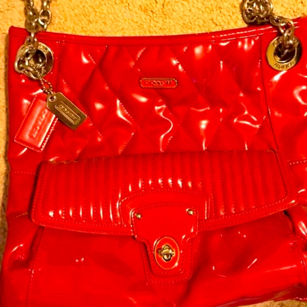 Pink coach bag